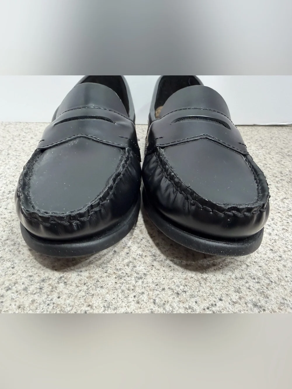 EASTLAND Memory Foam Leather Classic II Penny Loafer Shoe -Women's Size 7M Black